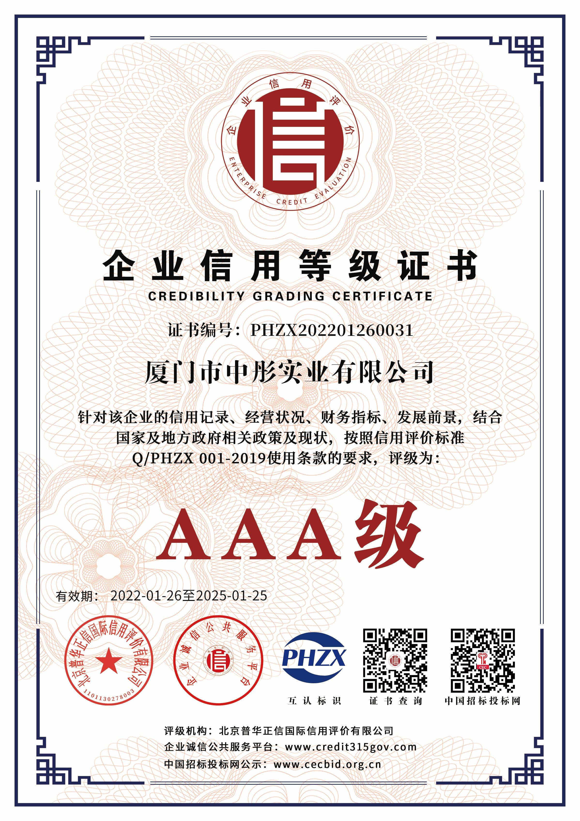 企業信用等級1